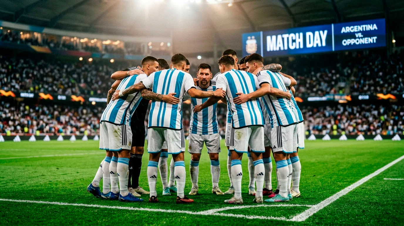 Argentina national football team preparing for the 2026 FIFA World Cup title defence
