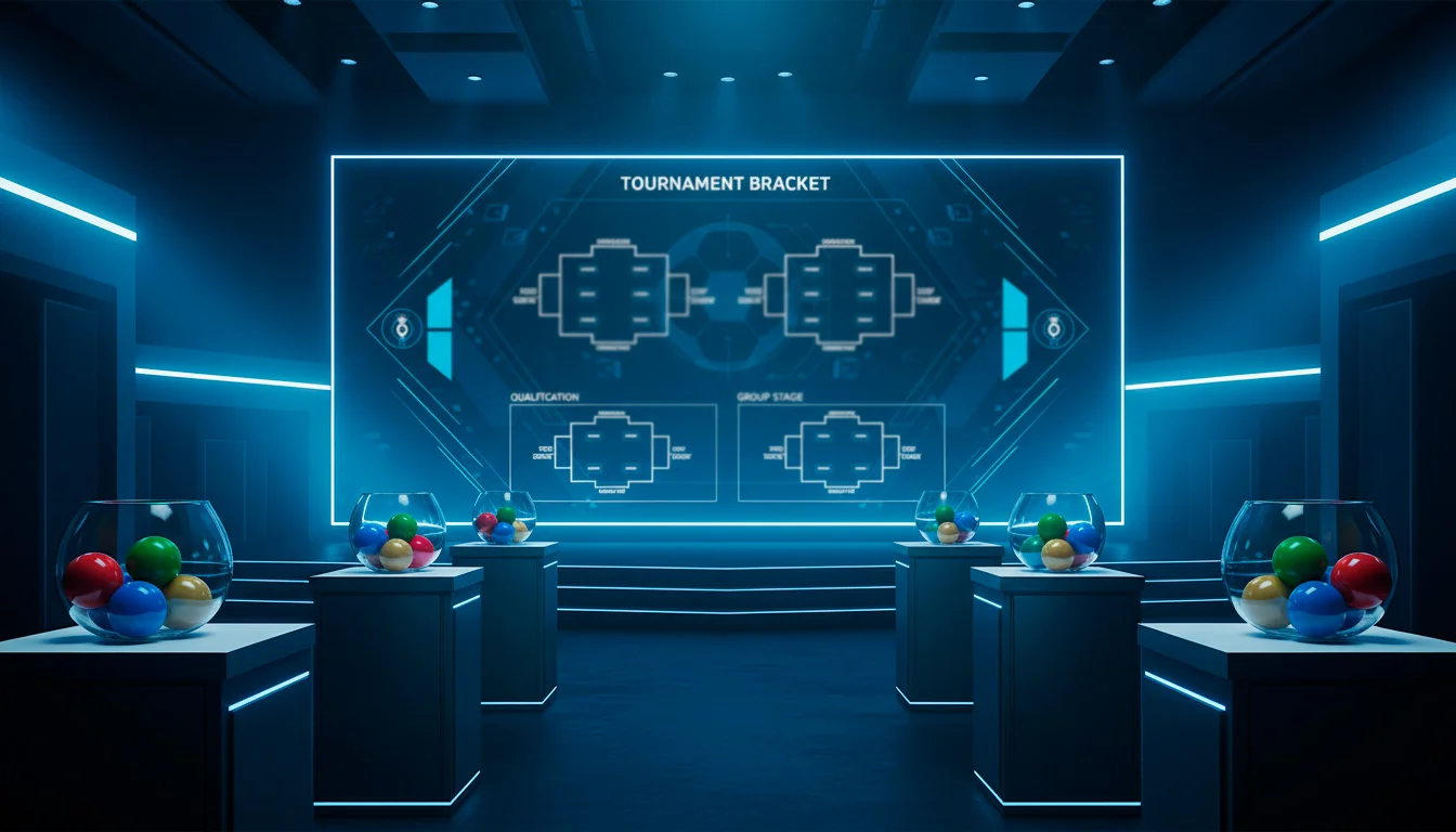 World Cup 2026 official group stage draw board showing all 12 groups